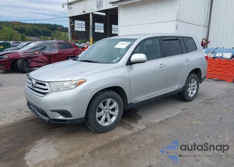 2012 Toyota Highlander z USA, uszkodzony, nr VIN 5TDZA3EHXCS019953